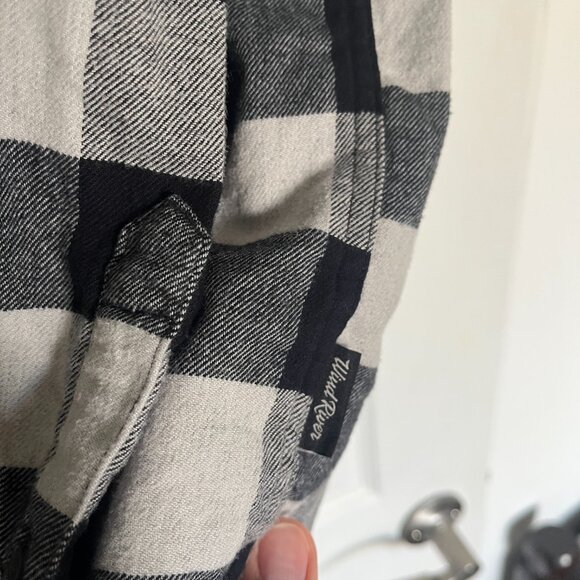 Wind River Black and White Plaid Flannel Shirt - Picture 3 of 11